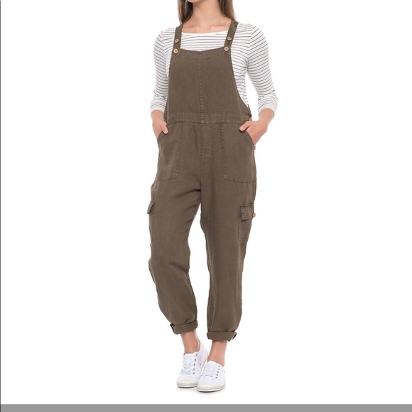 nicole miller linen jumpsuit